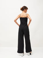 Women Embellished Standard Black Jumpsuits & Sets