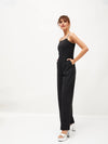 Women Embellished Standard Black Jumpsuits & Sets