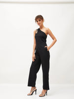 Women Embellished Standard Black Jumpsuits & Sets