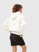 Women Solid Standard White Round Neck Full Sleeve Jacket