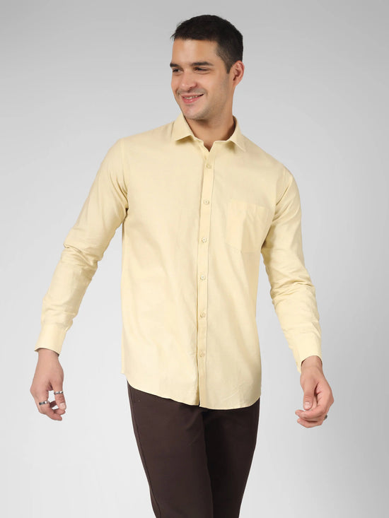 Men's Casual Cream Shirts