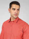 Men's Casual Dark Orange Shirts