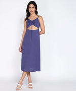 Women Versatile Cotton Flex A-Line Strappy Knee-Length Dress