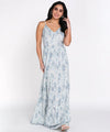 Women Cotton Flex Maxi Dress with Sweetheart Neckline