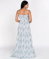 Women Cotton Flex Maxi Dress with Sweetheart Neckline