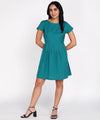 Women Sporty-Chic Cotton Flex Mini Polo Dress