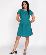 Women Sporty-Chic Cotton Flex Mini Polo Dress