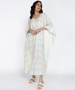 Women Long Kaftan Cotton Flex Dress