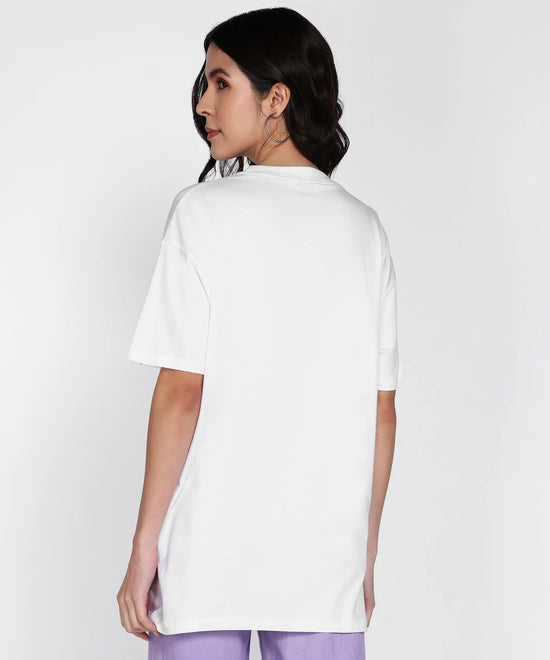 Whimsical Oversized Cotton Jersey Women's T-Shirt