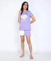 Women's Lighthearted T-Shirt with "Shell Yeah" Print- Cotton Jersey