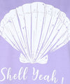 Women's Lighthearted T-Shirt with "Shell Yeah" Print- Cotton Jersey