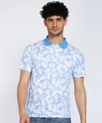 Dive into Style 'Fish' All-Over Print Men's Polo T-Shirt-Cotton Pique