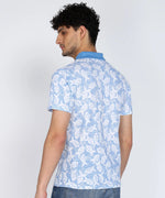 Dive into Style 'Fish' All-Over Print Men's Polo T-Shirt-Cotton Pique