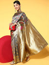 Sareemall Grey Woven Women Saree