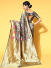 Sareemall Grey Woven Women Saree