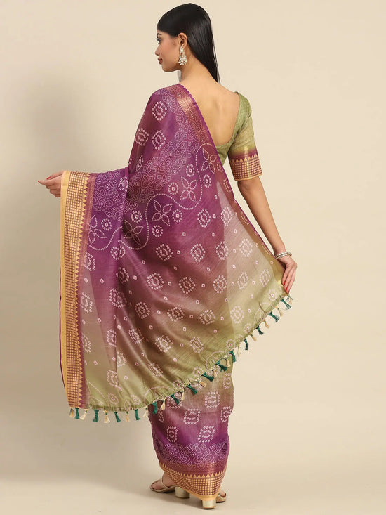 Sareemall Purple Zari Women Saree