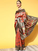 Sareemall Red Woven Women Saree