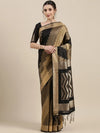 Sareemall Black Woven Women Saree-HNDS746B