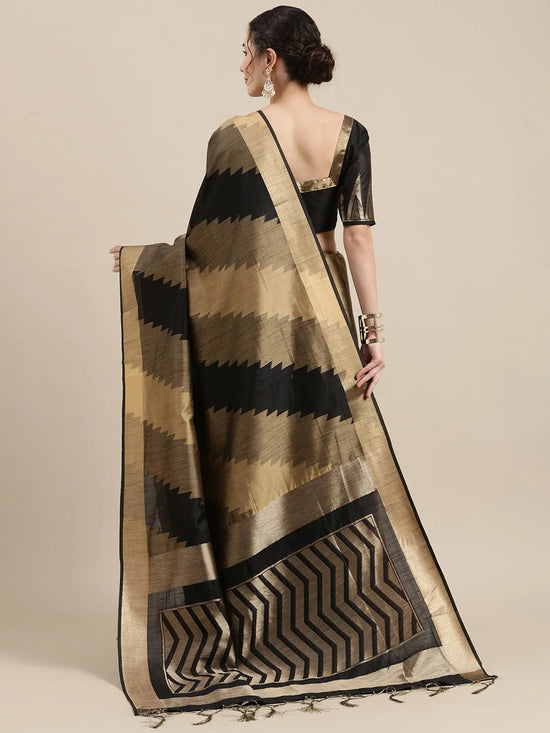 Sareemall Black Woven Women Saree-HNDS746B