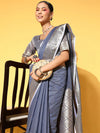 Sareemall Blue Woven Women Saree-SDZ5101