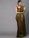 Sareemall Olive Printed Women Saree