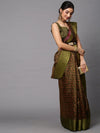 Sareemall Olive Printed Women Saree