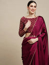 Sareemall Purple Sequins Women Saree