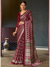 Sareemall Magenta Solid Women Saree