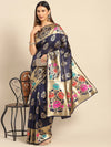 Sareemall Navy Blue Woven Women Saree-ALNA9302