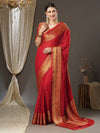 Sareemall Red Tassels And Latkans Women Saree-4ALEKHA4001