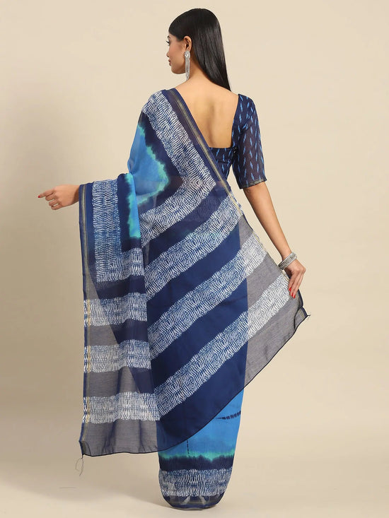 Sareemall Blue Zari Women Saree