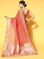 Sareemall Rust Woven Women Saree