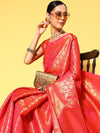 Sareemall Pink Tassels And Latkans Women Saree-2REEVA2005