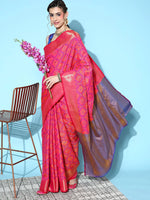 Sareemall Pink Woven Women Saree-2MNSV807