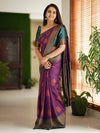 Sareemall Purple Woven Women Saree