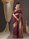 Sareemall Magenta Tassels And Latkans Women Saree-14PAKHI1507