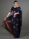 Sareemall Navy Blue Tassels And Latkans Women Saree-15PAKHI1603