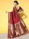 Sareemall Coffee Brown Tassels And Latkans Women Saree