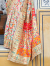 Sareemall Cream Woven Women Saree