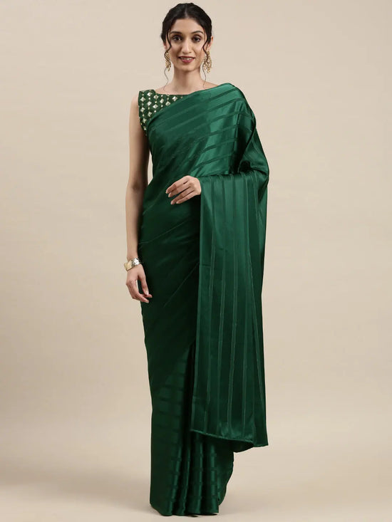 Sareemall Green Solid Women Saree-6STRP7103