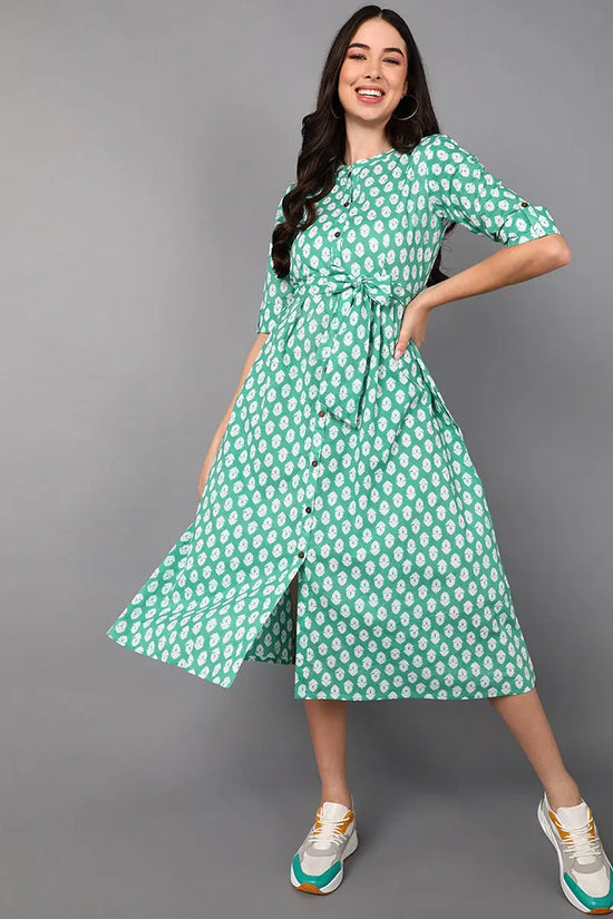 Ahika Cotton Printed Dresses-VD1209_XS