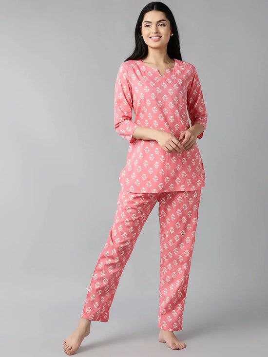 Ahika Cotton Printed Night Suit