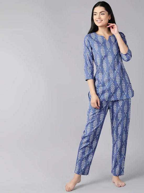 Ahika Cotton Printed Night Suit