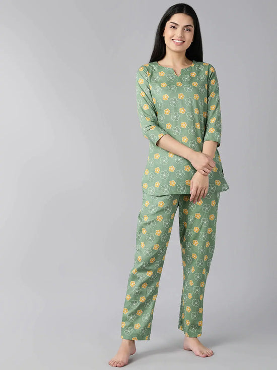 Ahika Cotton Printed Night Suit