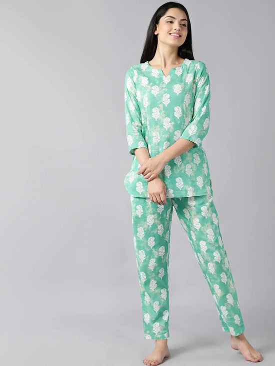 Ahika Cotton Printed Night Suit