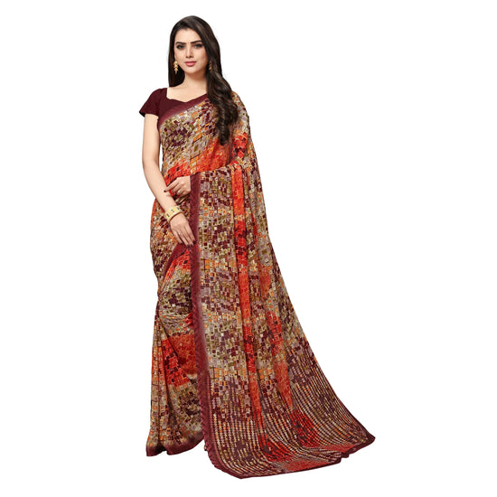 Vaamsi Chiffon No Type Regular Saree-PC1083