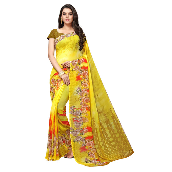 Vaamsi Chiffon No Type Regular Saree-PC1091