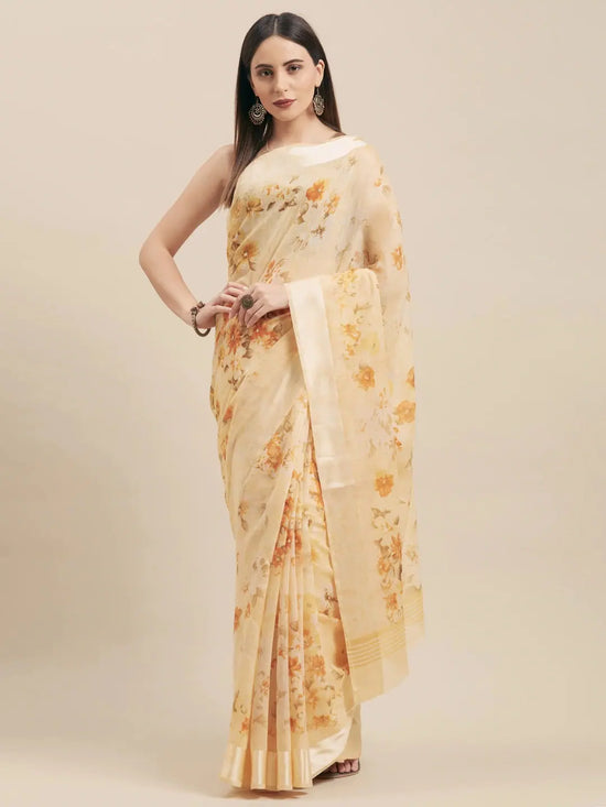 Vaamsi Cotton Blend No Type Regular Saree-VSAR1074