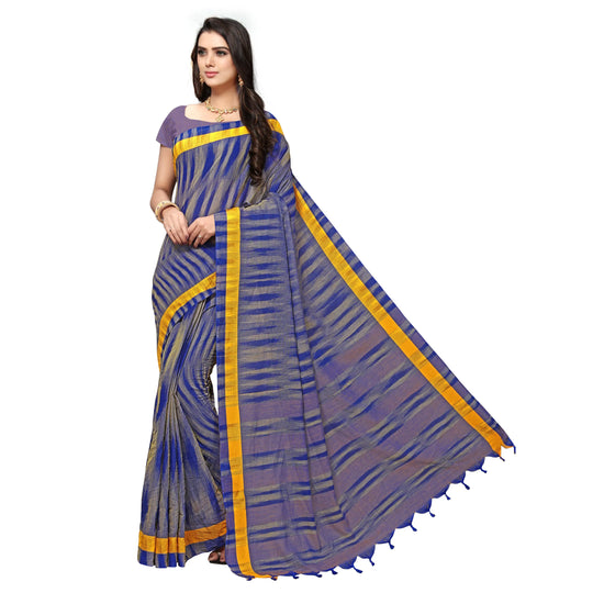 Vaamsi Cotton Blend No Type Regular Saree-VSAR1008