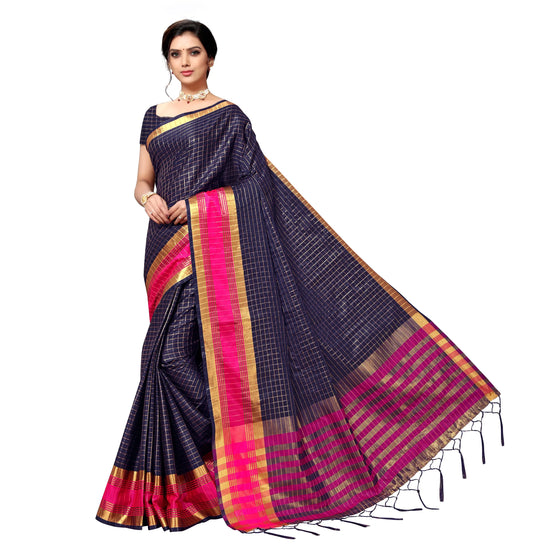 Vaamsi Cotton Blend No Type Regular Saree-VSAR1159